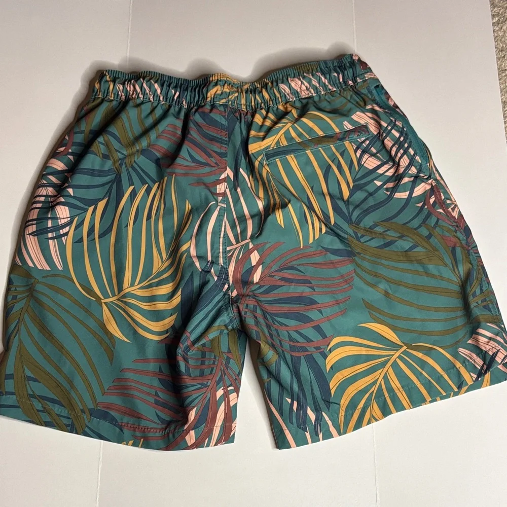 Goodfellow & Co Tropical Leaf Swim Trunks -80sku